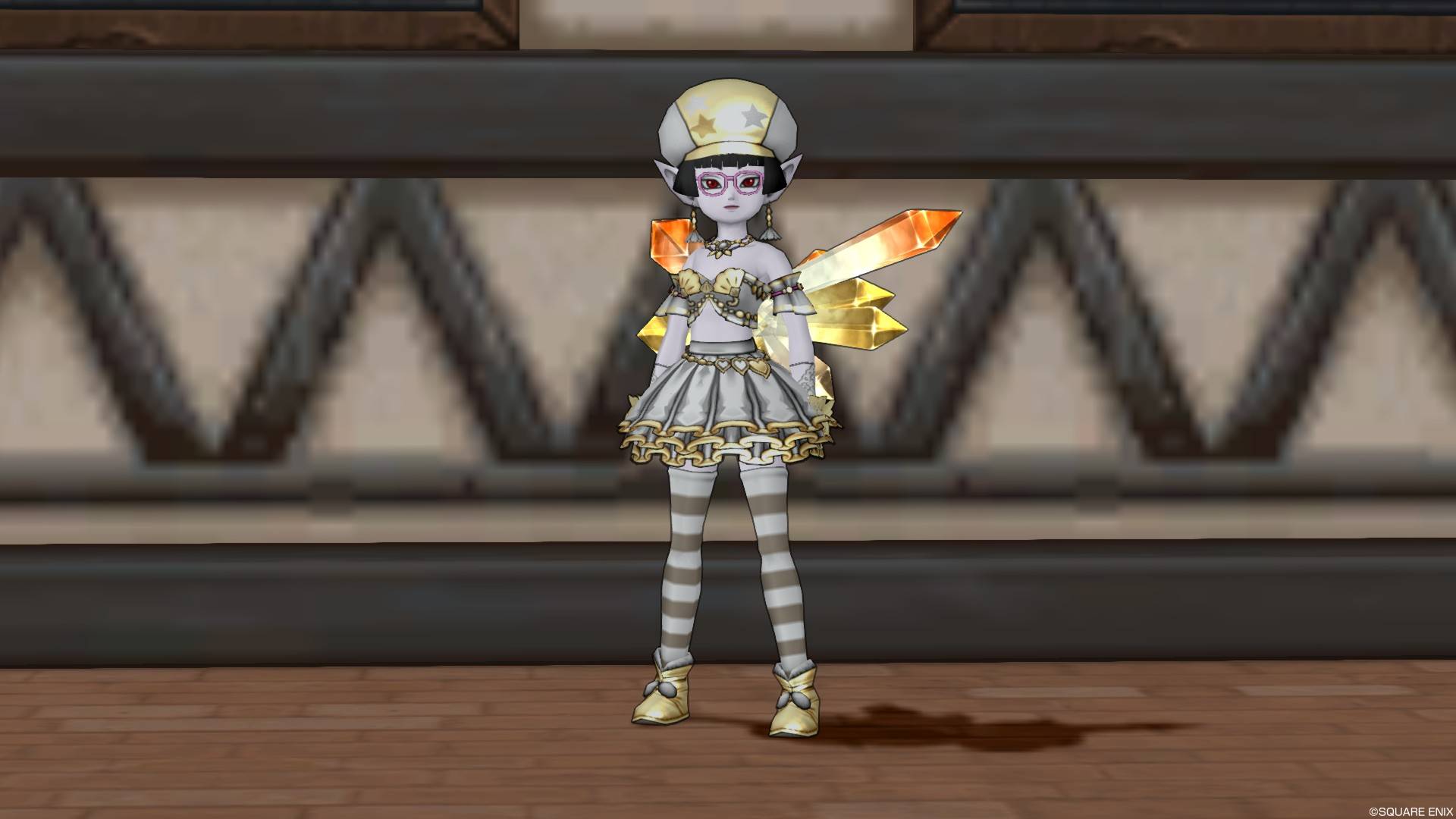 樽キャノン ｔ ドラクエ１０ 珍しく 純白と金を使ってゴージャスな感じのドレアを作ってみた 初めての系統 いつもは黒と赤 灰色 緑とかもうちょい地味な配色のやつなので Dq10