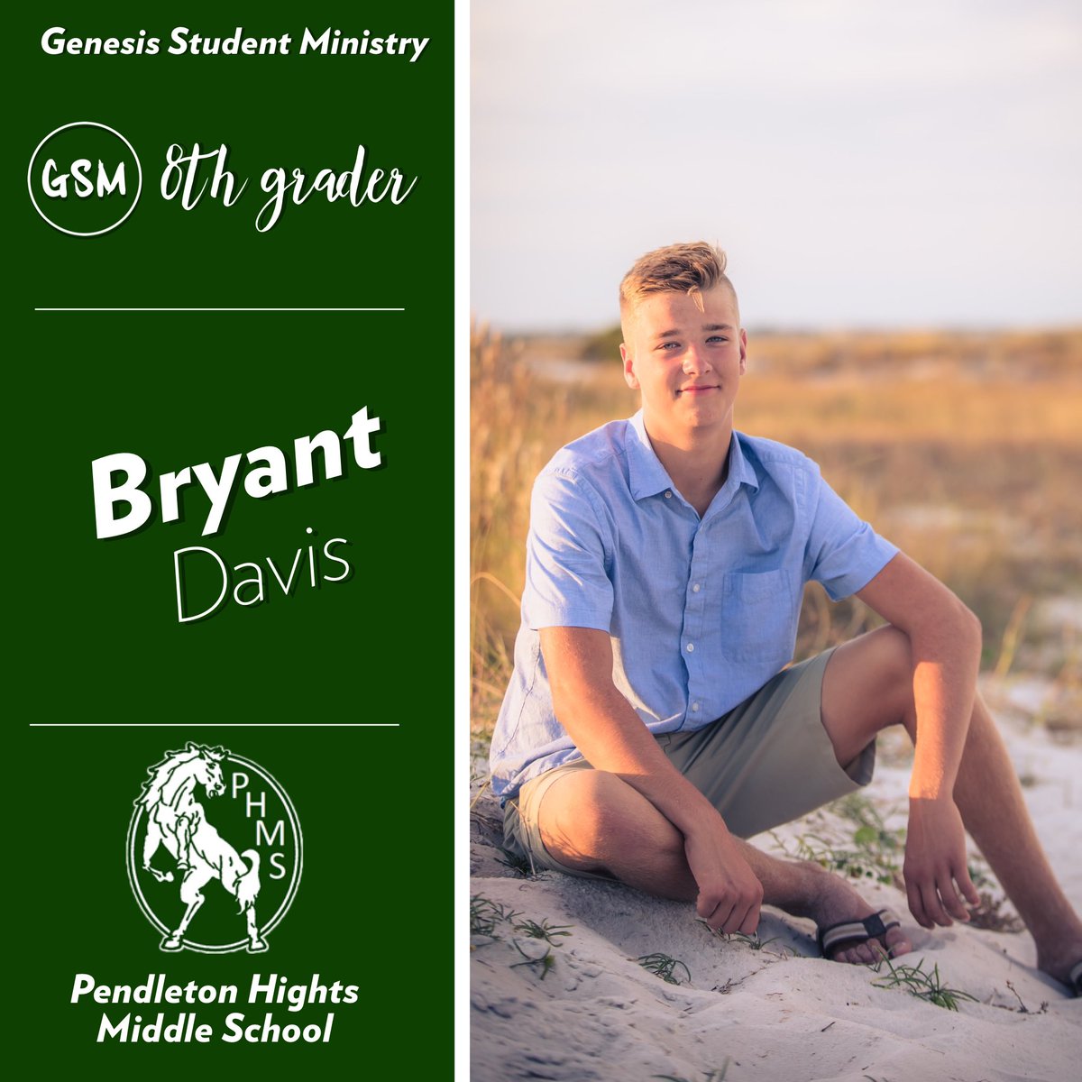 GSMnoblesville's tweet photo. Pendleton Hights Middle School | Class of 2024 | Congratulations Bryant! #classof2024 https://t.co/im5pWFUkfT