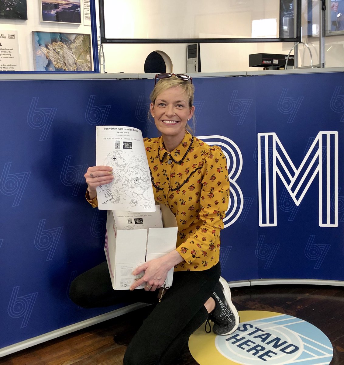 A big shout out from <a href="/HuntMuseum/">The Hunt Museum</a> and <a href="/contact_est1997/">Contact Studios</a> to @gbm_limerick to thank you for your assistance to print pack II of Lockdown with Limerick Artists. With the help of <a href="/StMunchinsCC/">St. Munchin's Community Centre - Kileely, Limerick</a> and <a href="/Limerick_ie/">Limerick.ie</a> Covid Response volunteers, these will soon be delivered to local families 😎