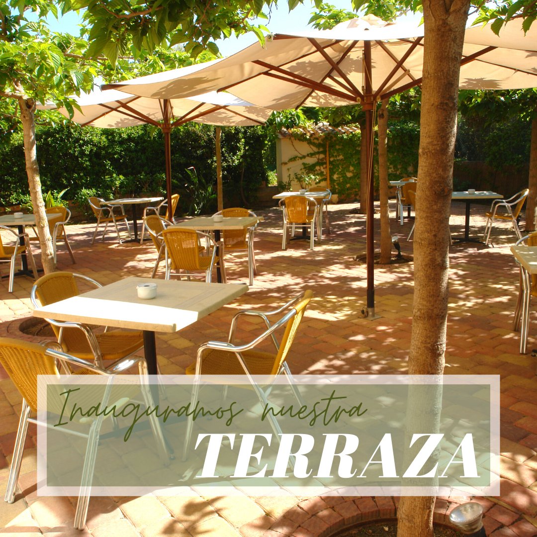 El próximo viernes 22 de mayo a medio día nuestra terraza abre sus puertas 😊 
Estamos preparados para recibiros y para que disfrutéis de nuestra propuesta gastronómica con las medidas necesarias de seguridad e higiene.

Puedes reservar tu mesa llamando al 📞961698393