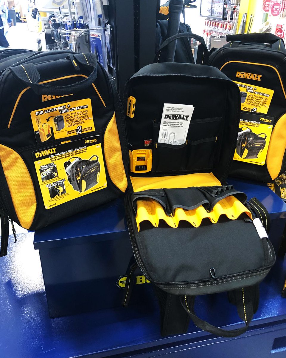 BoltsPlusInc's tweet photo. Dewalt Charging Tool Backpacks🔌🎒
Visit Bolts Plus or order online 🛒 https://t.co/ehgiZbzrCR
#ForAllYourIndustrialNeeds #BoltsPlus #Dewalt #ChargingToolBackpack #Charger #Backpack #Bags #ChargingBag #Storage #ToolBag https://t.co/TiZVBVEKs6