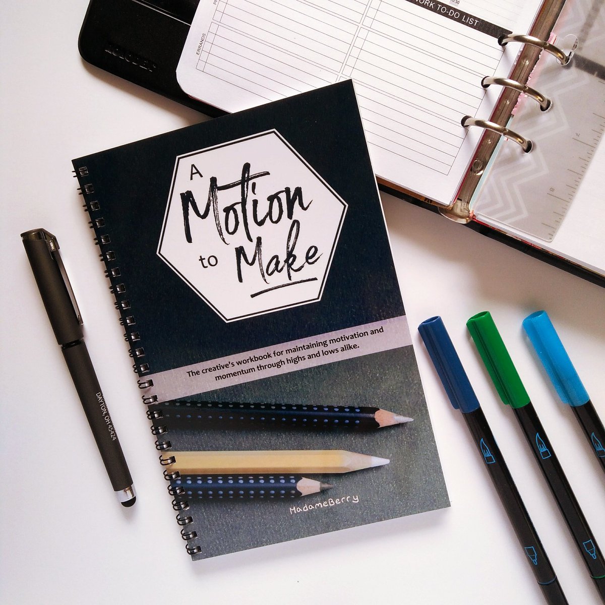 MadameBerry's tweet photo. Learn how to hone your creative discipline and develop healthy working habits in my workbook "A Motion to Make"

Launching on 5/27 and available for preorder now!
In print, e-book, and audiobook format.
📒 https://t.co/4DZO7car6p https://t.co/c7Zff04jl3