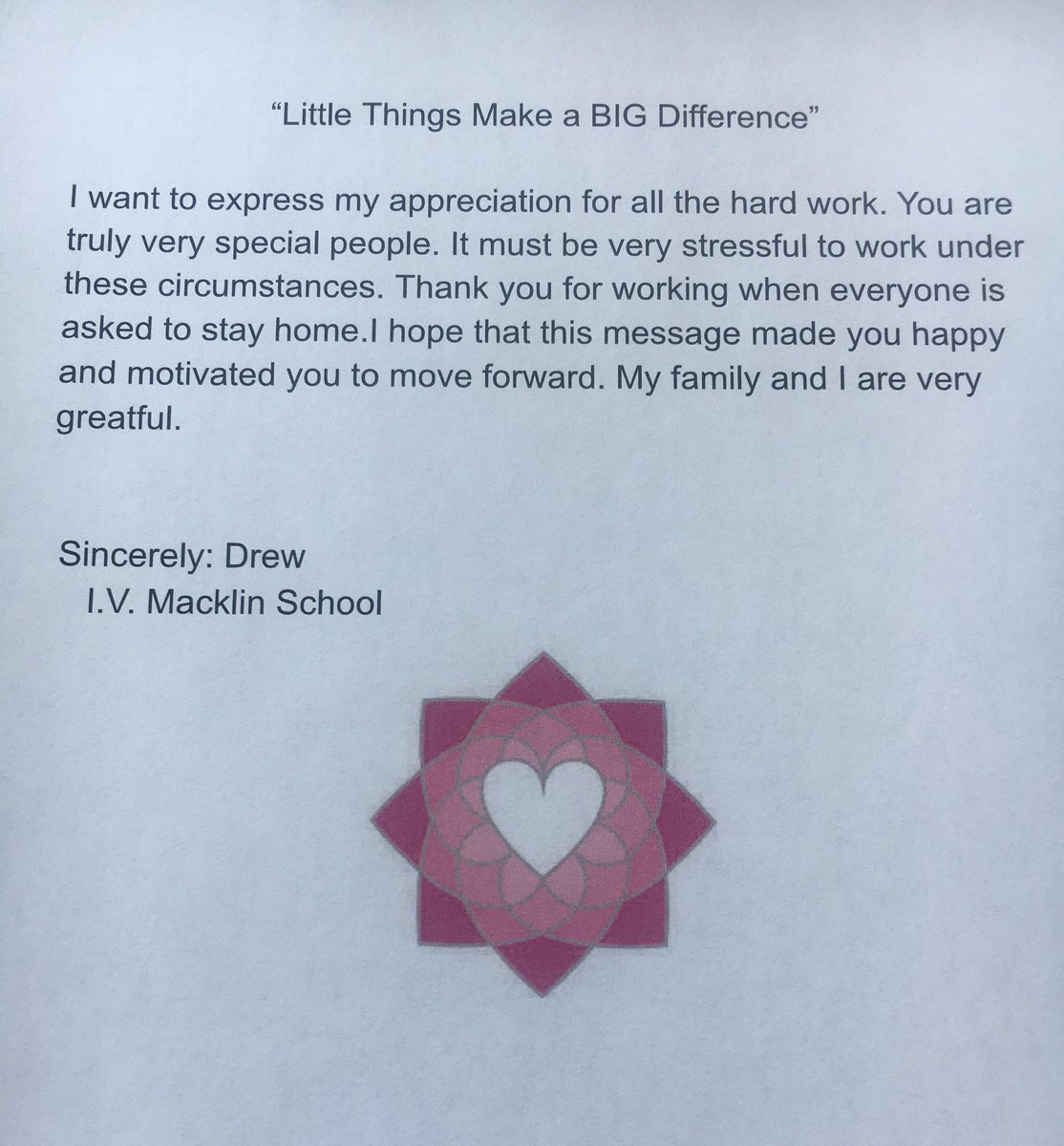 GPPSD2357's tweet photo. 5/6H & 6B students in Mrs. Barrett’s LA classes recently worked on their “Little Things Make a BIG Difference” project. 1:3
#PlantSeedsofKindness #LittleThingsMakeaBigDifference
#ABLearningatHome #ABEd #GPAb https://t.co/e5AsYGu3K2