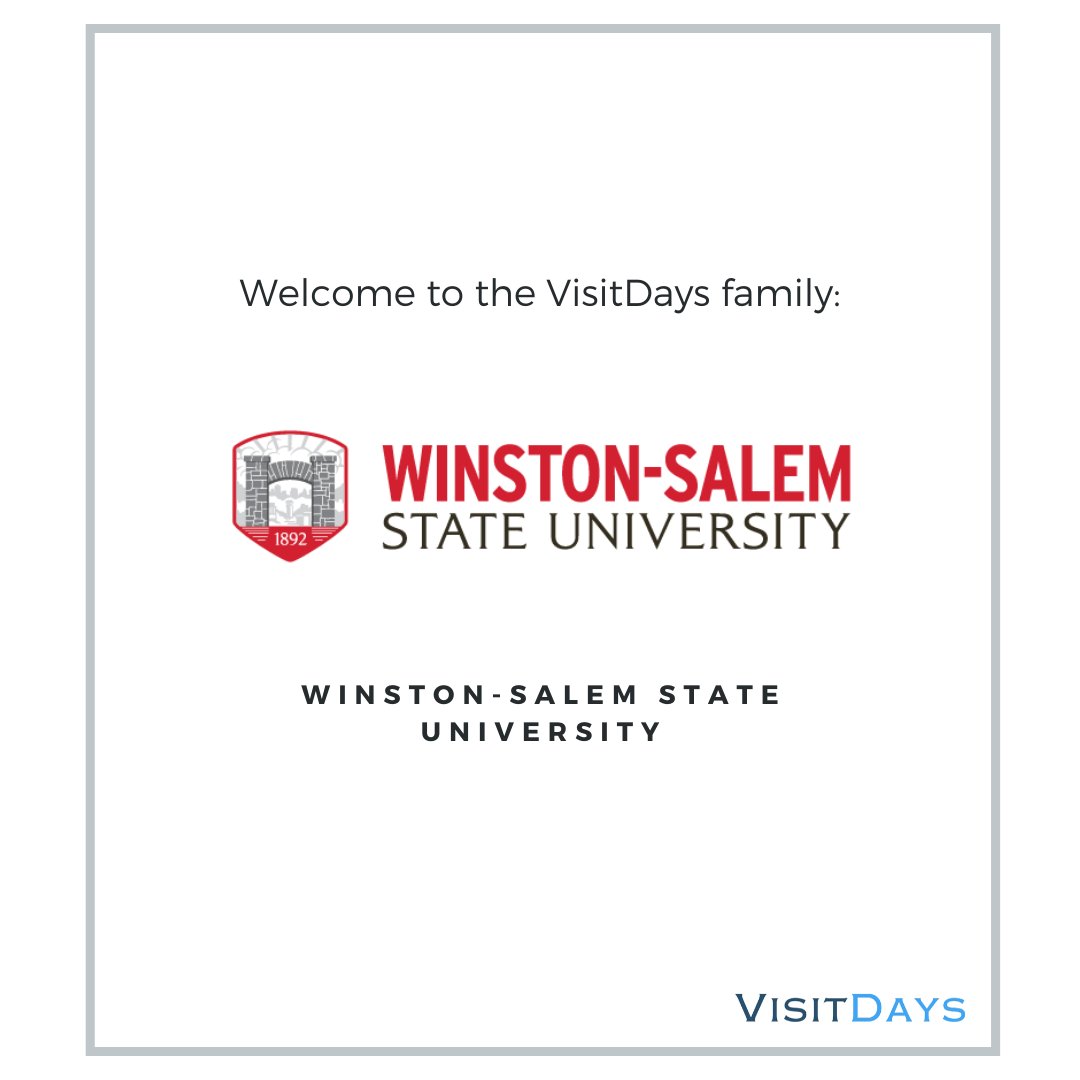 VisitDays's tweet photo. Welcome to the VisitDays family, @WSSURAMS! We're thrilled to build amazing experiences together! #HigherEducation #admissions #visitdays https://t.co/zDFVvwRqpi