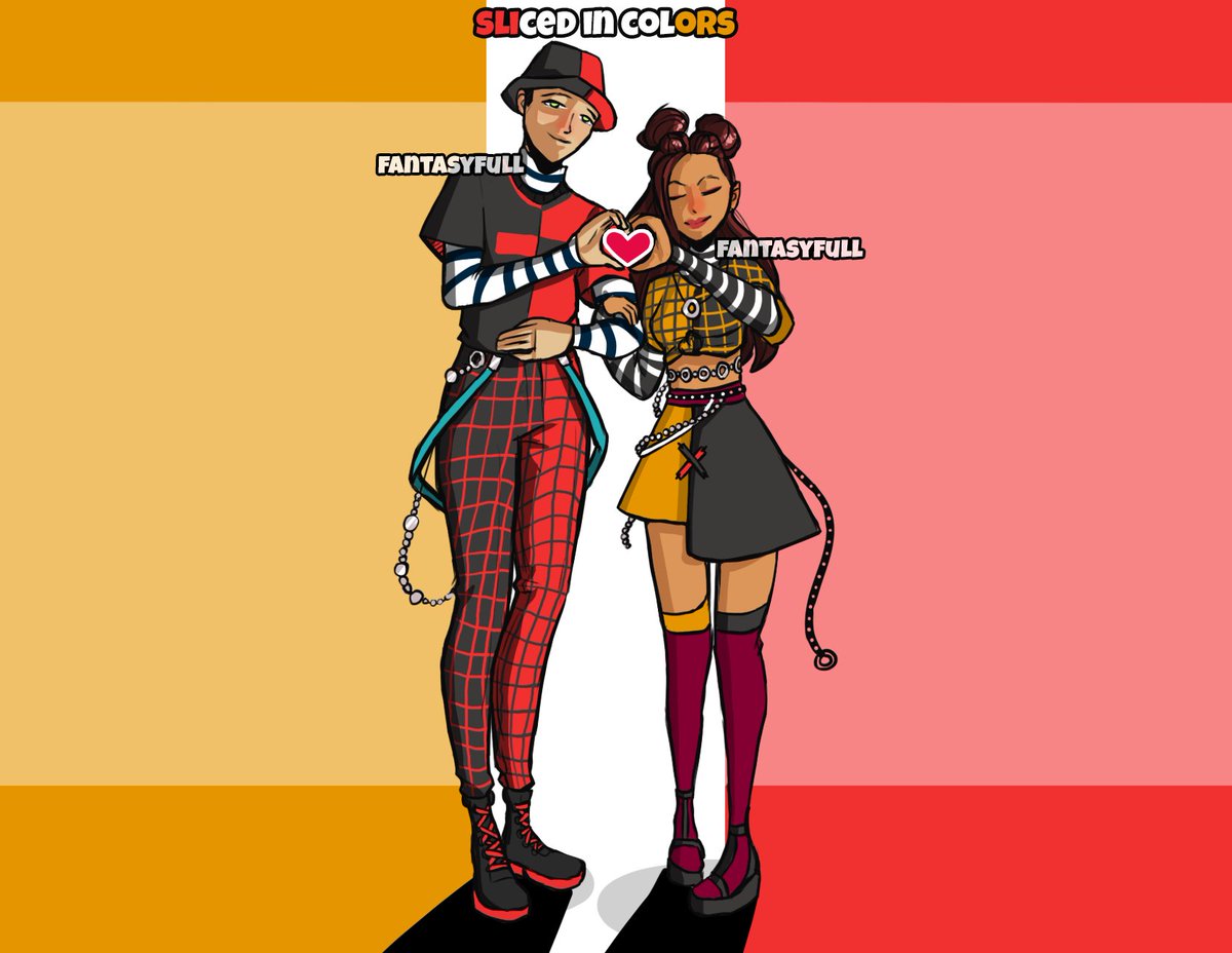 phantasyfull's tweet image. "sliced in colors!"
here is my next concept. i mainly focused on the fashion choices! 
hope you like them! c: &amp;lt;3