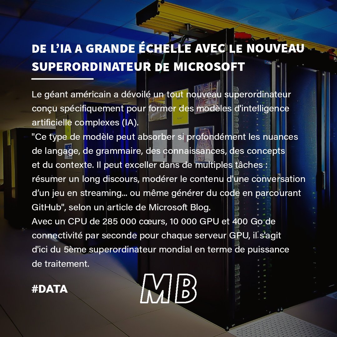 MindBlownFR's tweet photo. 🗞Le Daily Blow, tous les jours à 20h du Lundi au Vendredi pour faire le plein de l’actu tech ! @owkinscience @Porsche_France @microsoftfrance
 
Daily Blow l’actu qui te retourne le cerveau ! 🤯

#tech #numerique #IA #Microsoft #Alibaba #Porsche #santé #science #data https://t.co/7HXArIqaWi