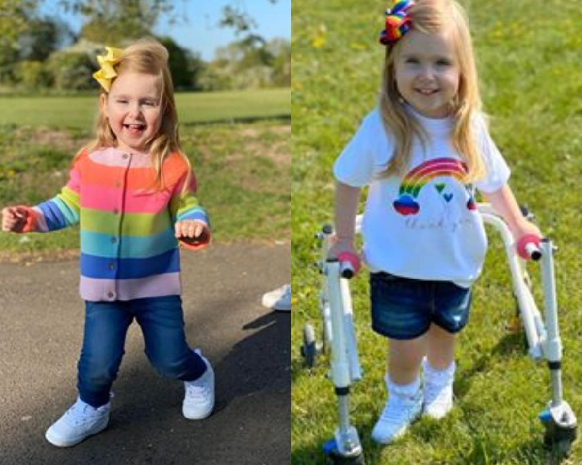 hfshoplocal's tweet photo. 'It's a miracle': Disabled Daisy takes her first independent steps in £16,000 fundraiser for NHS https://t.co/Oc9z0LSJvZ https://t.co/gvr6DUwwM6