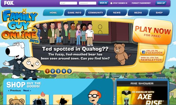 Family Guy Online' game lets you live the Quahog dream