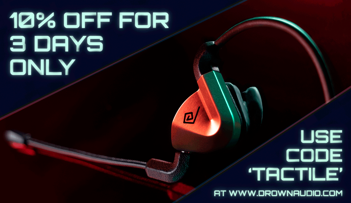AudioDrown's tweet photo. ~3 DAYS ONLY~ Pre-order to save an additional 10%! Use code: TACTILE at https://t.co/waqSde7t1S ||
#drownaudio #gamechangingaudio https://t.co/sKSzA5bSQF