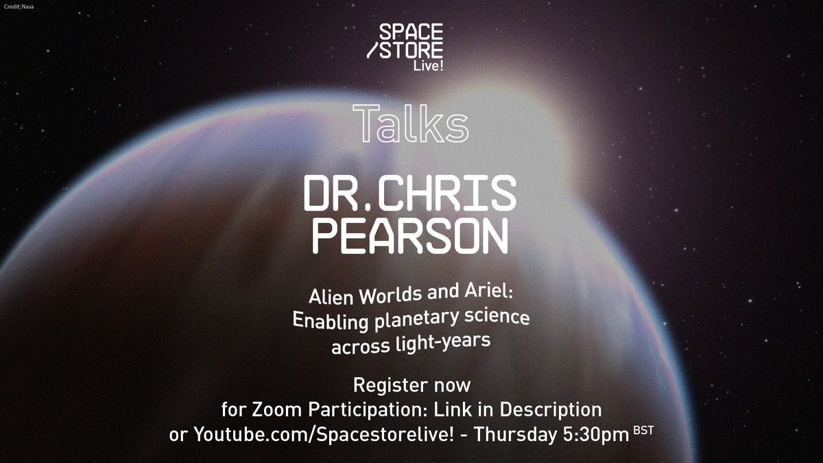 SpaceStoreUK's tweet photo. Don't forget to register for tomorrow's FREE virtual space talk with Dr. Chris Pearson! He'll be discussing some interesting topics, from the discovery of exoplanets to the ARIEL mission. Trust us, you don't want to miss out!๐คฏ #SpaceStore
REGISTER NOW: https://t.co/tPWrTI7qXh https://t.co/IapJShHcou
