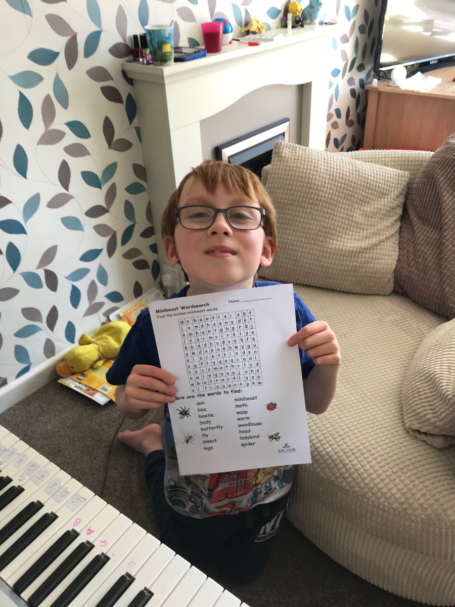 Snotlady5's tweet photo. What a fab afternoon! #InvertebrateHunt started in the garden, which turned into a hunt for habitats and greenery- and home to complete the awesome word search from @EALHUB can’t wait to put all of this together for the #BigBugHunt @theASE
#GreatSciShare #sciencefromhome https://t.co/WaLPUbP2df