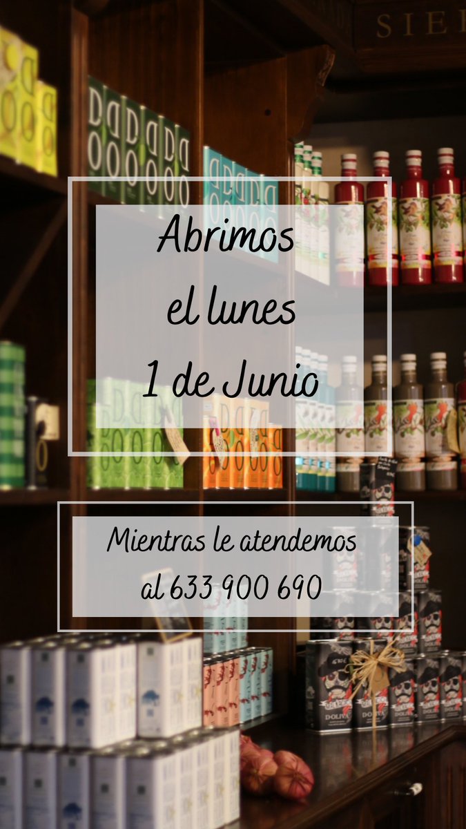 DOMarbella's tweet photo. Estimados amigos. El lunes 1 de Junio volvemos a abrir las puertas de #dolivamarbella. Recordarles que mientras tanto estamos a su total disposición al teléfono 633900990 y en dg@dolivaonline.com. Gracias https://t.co/SKuUOS0nji