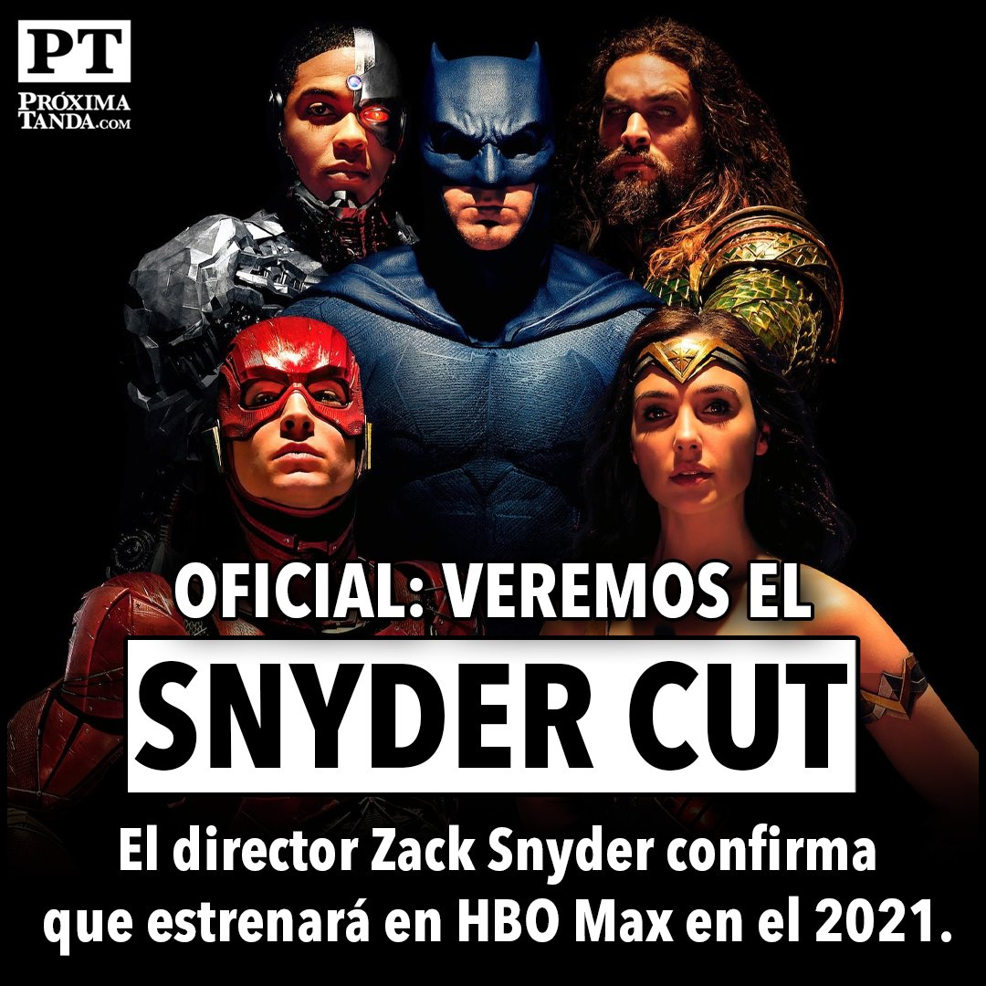 proximatanda's tweet photo. It's happening. El Snyder Cut llegará en el 2021 a #HBOMax https://t.co/5IYVhlSSOy