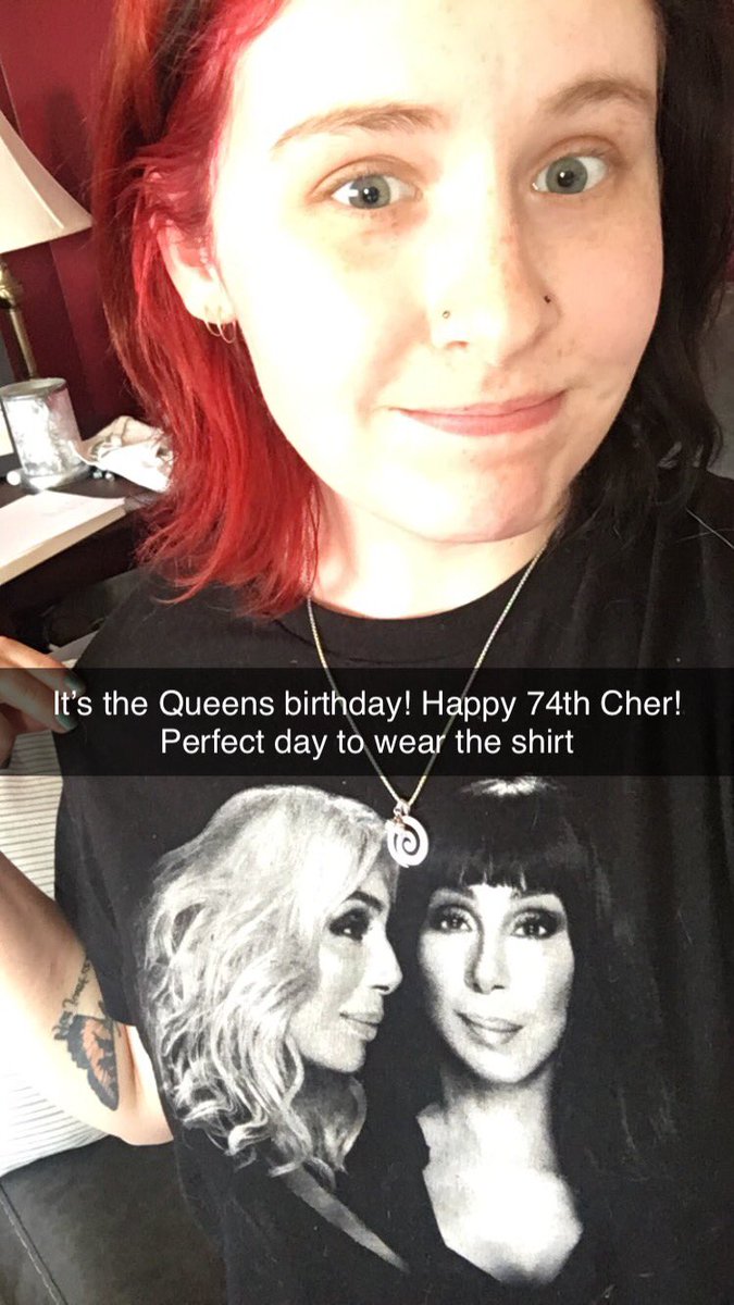 breeannabunnie's tweet photo. Happy birthday @cher ! Perfect day to wear my shirt from the Toronto show November 2019! Hope the queen has an amazing day #ChersBDay  #cher #HappyBirthdayCher https://t.co/H6gDtEVFM5