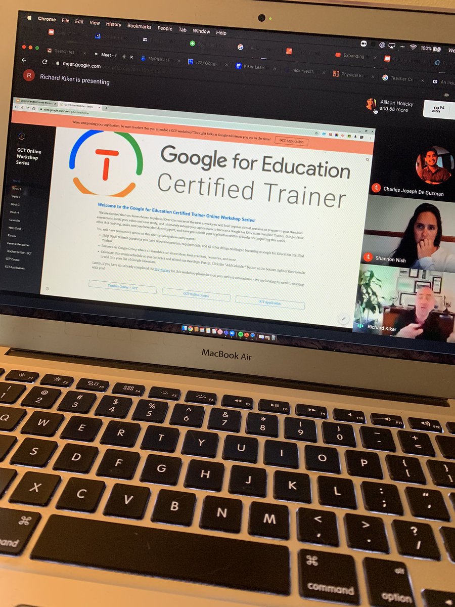 coachsandsmark's tweet photo. Starting to Google Certified Trainer process! @rkiker @SNishTech @GoogleForEdu https://t.co/6UcZGjBC4r
