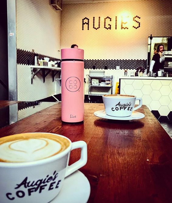 COBOBottle's tweet photo. "Dynamic Duo—coffee and @cobobottle. @augiescoffee" - coffee loving customer in Claremont, CA

#coffee #cleandrink #sustainableliving #livegiveheal #coffeelover #coffeetime #coffeeshop #latteart https://t.co/R0yBJUg44q
