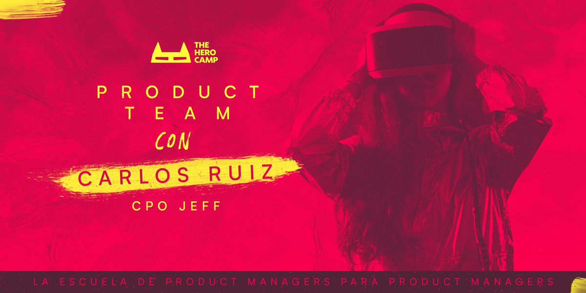 [Mañana] 

Estará con nosotros Carlos Ruiz, co-fundador y CPO de  <a href="/Jeff_App/">Jeff</a> , que además ha sido uno de los grandes impulsores de la cultura de producto en su organización

bit.ly/PRODUCTTEAMJEFF