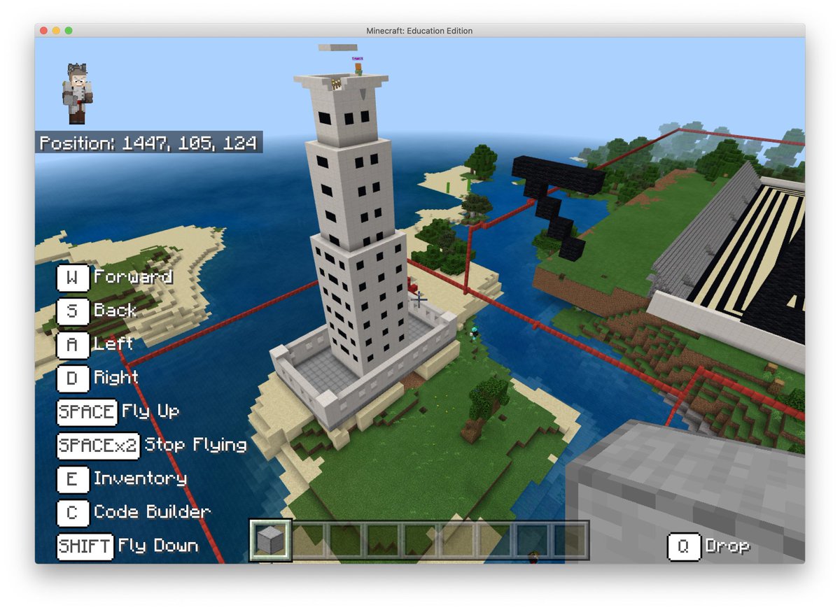 PineCrestSTEM's tweet photo. Working remotely doesn’t stop PC students from working cooperatively! Teams of G6 students are building Ancient Greek Archetecture projects in @PlayCraftLearn Minecraft as part of their Ancient Civilizations class. #PCiLab #PCEngineering https://t.co/yowU8iYORc