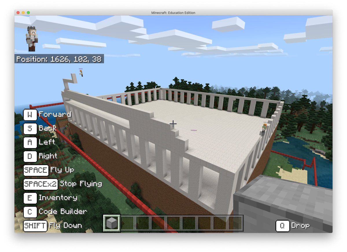 PineCrestSTEM's tweet photo. Working remotely doesn’t stop PC students from working cooperatively! Teams of G6 students are building Ancient Greek Archetecture projects in @PlayCraftLearn Minecraft as part of their Ancient Civilizations class. #PCiLab #PCEngineering https://t.co/yowU8iYORc