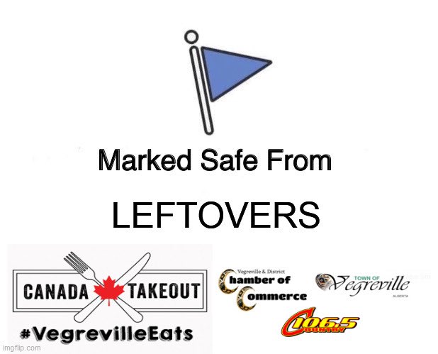 VegChamber's tweet photo. Let’s support our local restaurants with another HUGE #TakeoutDay in #Vegreville! 

#VegrevilleEats #VegrevilleTogether https://t.co/v0QnznRtNr