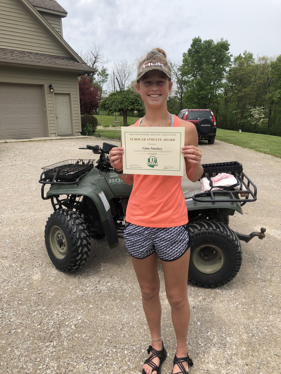 lancastergales's tweet photo. Congratulations Gina Stuckey-
2019-20 OHSAA Scholar-Athlete Award https://t.co/RUIwCBJuEq
