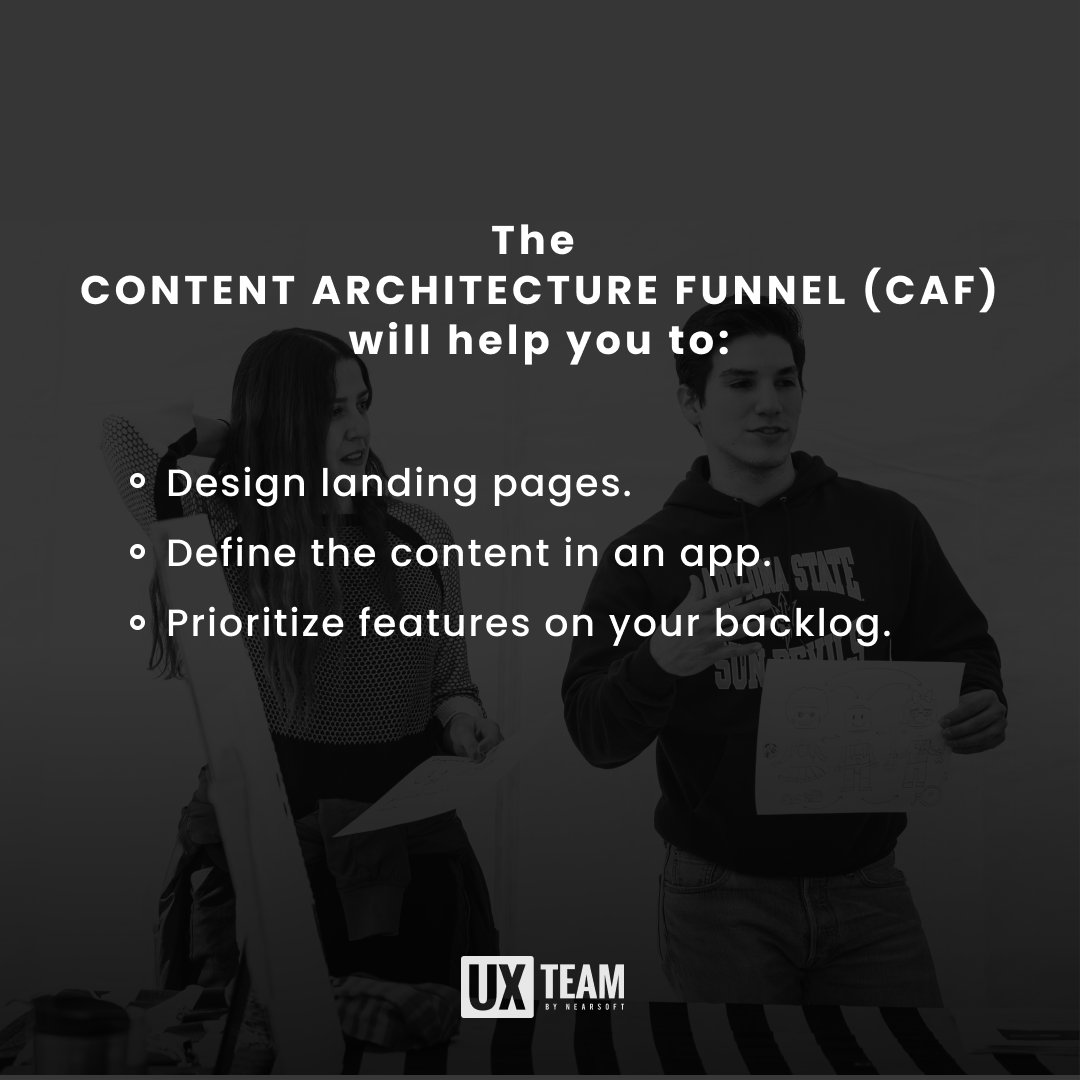 Download now our CAF template! 👏 
LINK HERE: ux.nearsoft.com/content-archit…