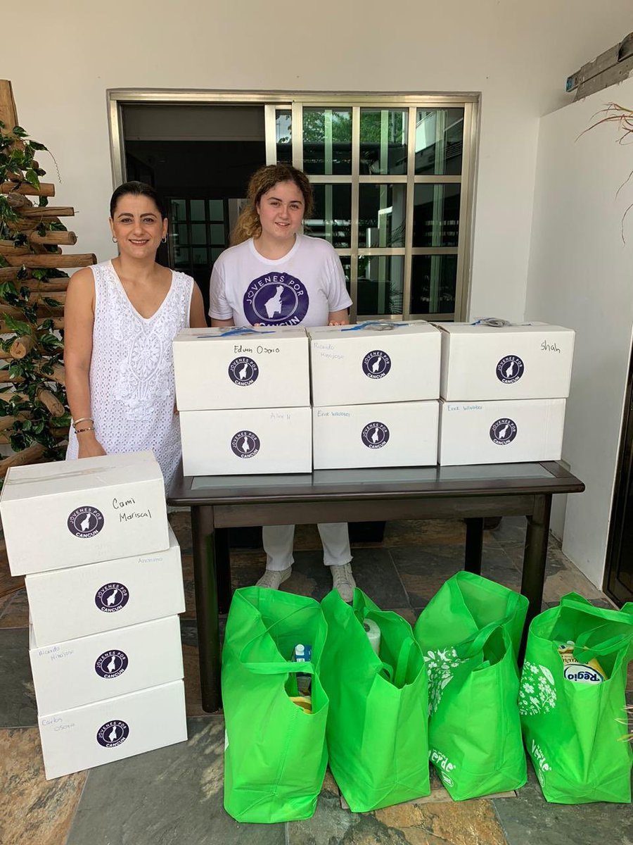MujerTotalAC's tweet photo. Gracias a Jóvenes por Cancún por su donativo de 20 despensas para las familias cancunenses. #AlianzasQueSuman https://t.co/65O4Q9LMR6