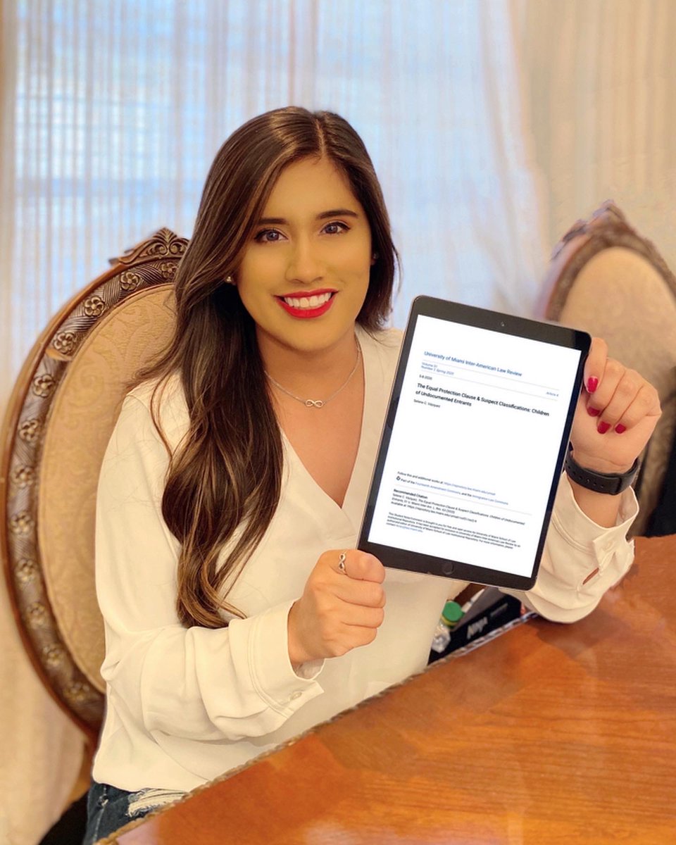 JustSelene's tweet photo. New publication! My Note for which I received the IALR Grey Quill Award was published last week 🙌🏼 

It discusses #equalprotection, #suspectclassifications, &amp; the #undocumentedyouth. Special thanks to my family, mentors, the IALR, &amp; all those that made this possible! https://t.co/pAWtklCKZe