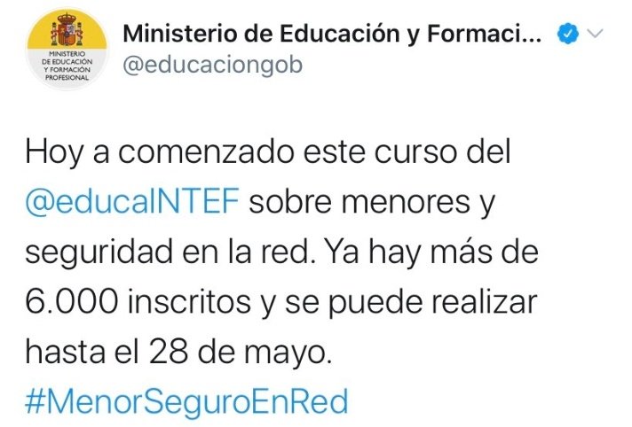 Ministerio de Educación. 
Ya "a" comenzado este curso...
Menys mal que a Sant Esteve no els hi fem massa cas...