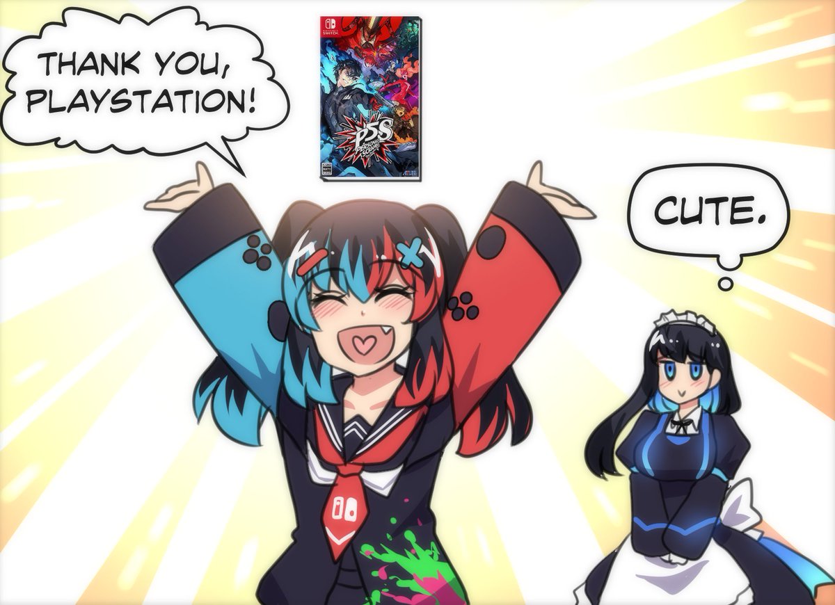 Nintendo Switch-Chan wants to play Persona 5! 