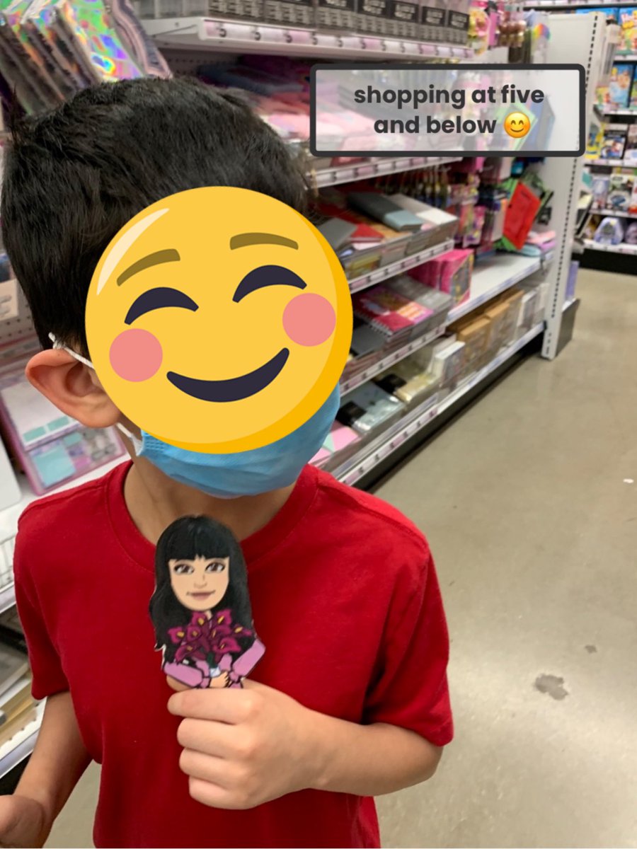 MsHKinders's tweet photo. One of my students brought me along to go shopping!!! 😍🥰 He knows exactly what I would buy: GLITTER &amp; SPARKLES! 🤩 My kids understand me🥰 

#ThisMadeMyDay #flatteacheradventures #ILoveMyKidsSoMuch #iteachk @NISDRhodes 🦖💚 https://t.co/zn4O061ukH
