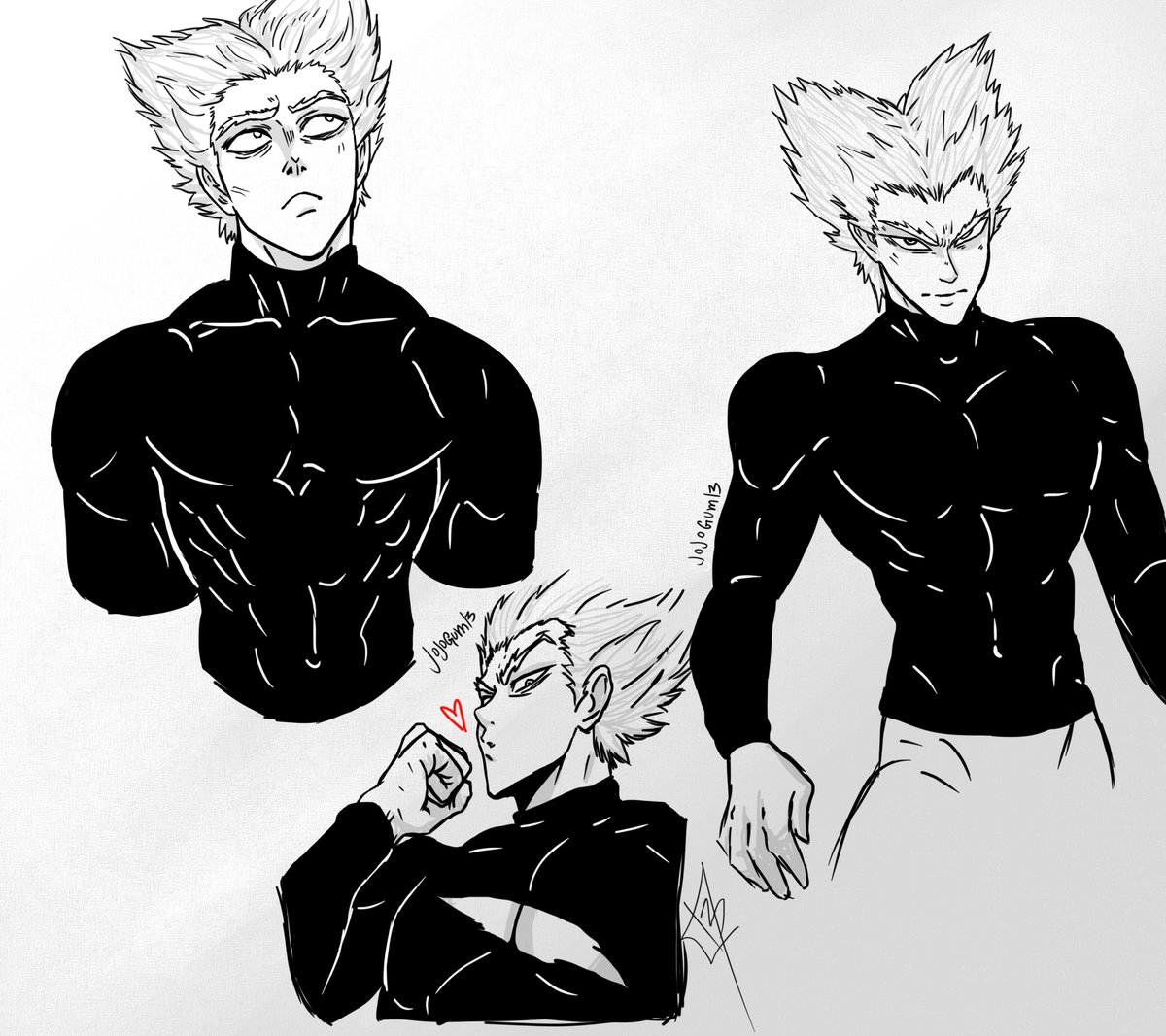 Crain Art on X: Some Garou FanArt #OnePunchMan #Garou