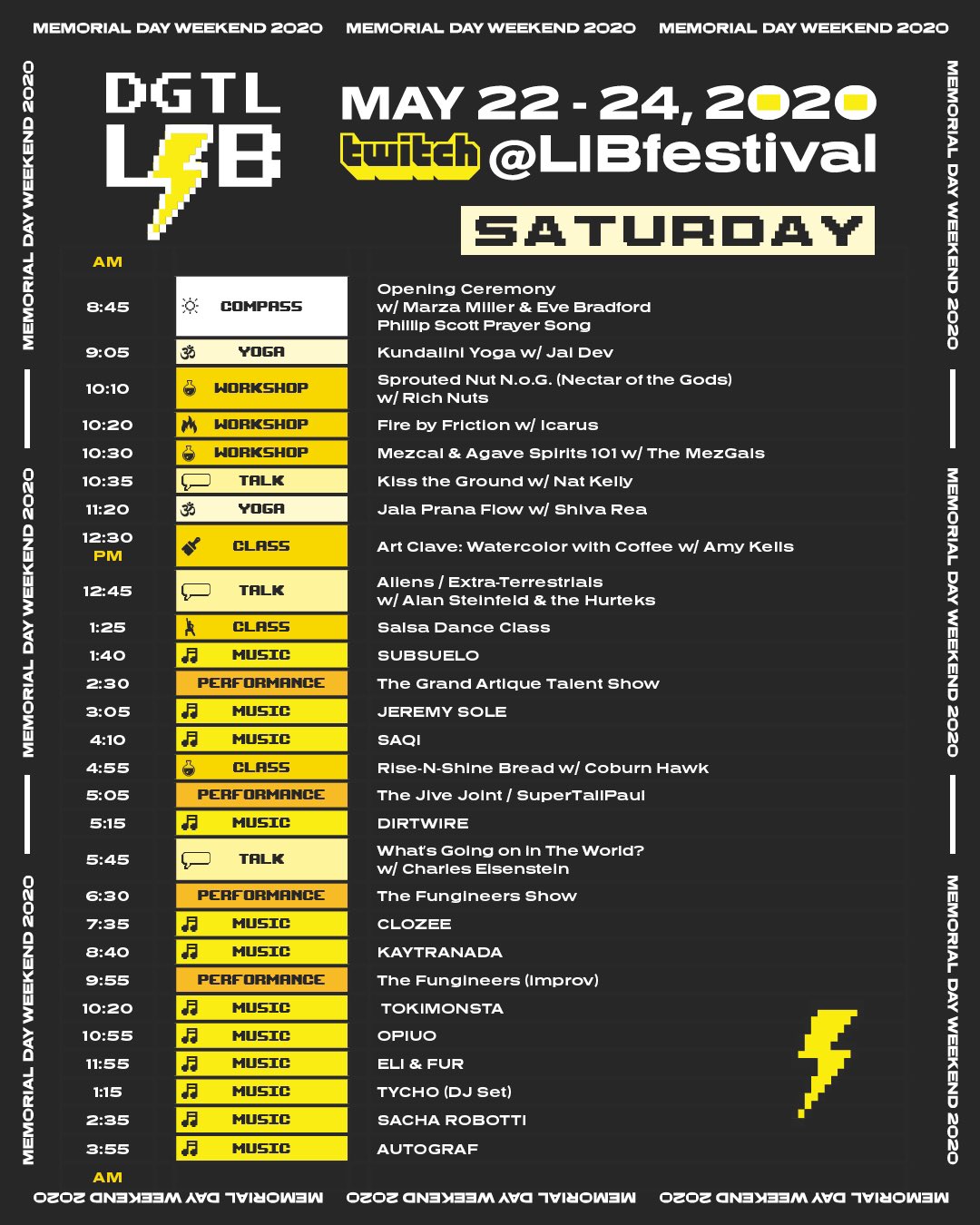 Lightning In A Bottle live stream schedule