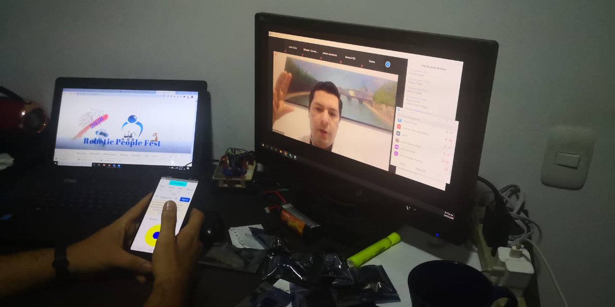 El #Covid_19 nos cambio la vida... estamos en nuestro primer concurso de robotica online #ROPFEST organizado por <a href="/RoboticPeople/">Robotic People</a> //// <a href="/alejotutor/">Angel Alejandro</a> <a href="/figueredo_john/">John Figueredo</a> <a href="/unadzao/">Unadzao - Zona Amazonia Orinoquia.</a> <a href="/UNAD_Cadena_ETR/">ETR_UNAD</a>