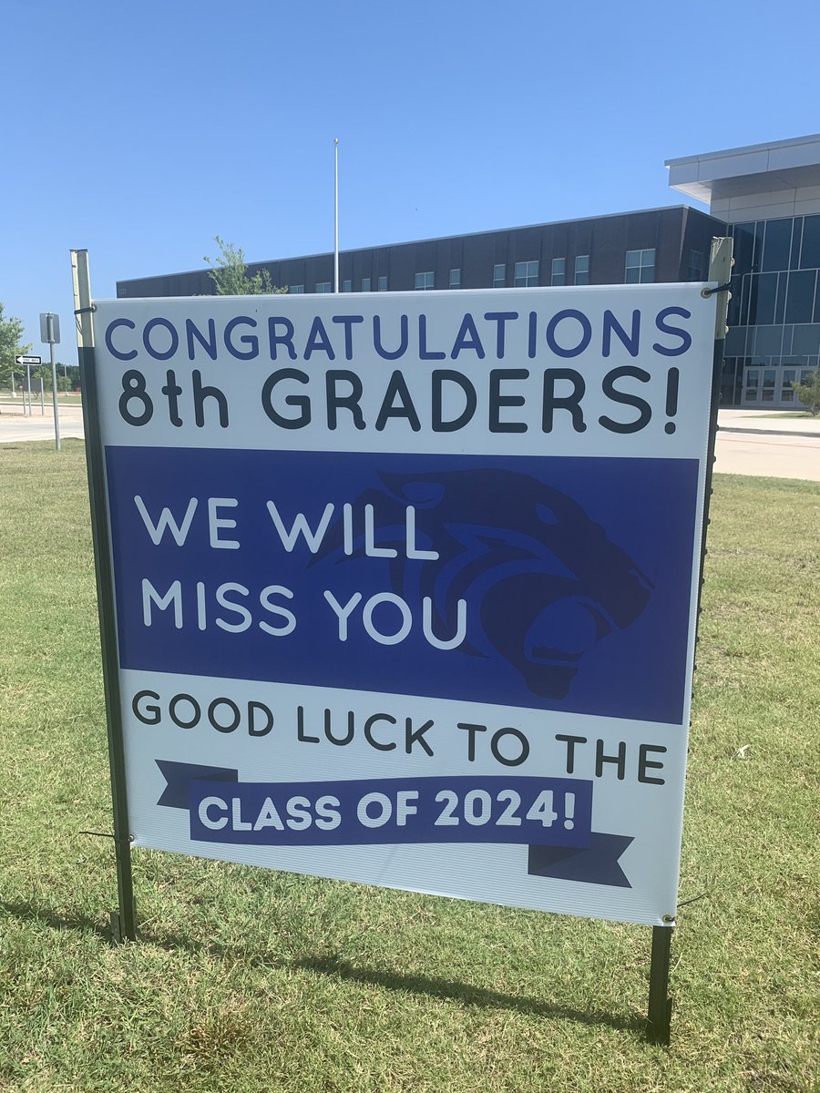 Although we cannot have our usual in-person end of year festivities, we still want to celebrate the achievements of our Cougars. 

We invite our Cougars to take photos with the signs in the front of Kerr Middle School. The signs will be up through June.