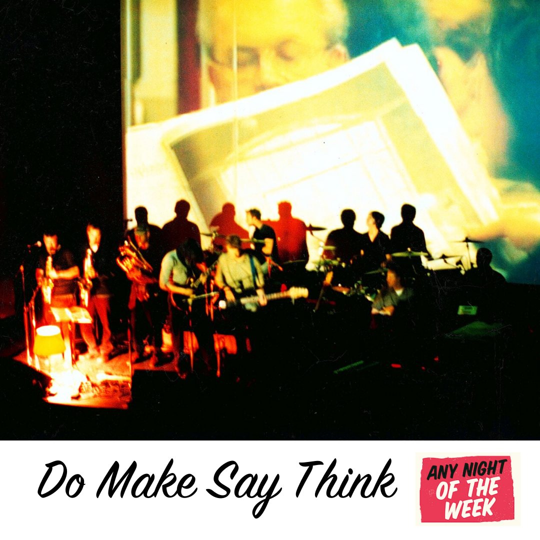 Any Night of the Week (@anynightbook) on Twitter photo With a consistently stellar discography on <a href="/cstrecords/">Constellation</a>, <a href="/DoMakeSayThink/">do make say think</a> are T.O.’s foremost instrumental post-rock band. Any Night’s DMST chapter chronicles their unlikely origins in suburban death metal, midtown comedy metal, crazed late-night radio & ‘90s rave chillout rooms. With a consistently stellar discography on <a href="/cstrecords/">Constellation</a>, <a href="/DoMakeSayThink/">do make say think</a> are T.O.’s foremost instrumental post-rock band. Any Night’s DMST chapter chronicles their unlikely origins in suburban death metal, midtown comedy metal, crazed late-night radio & ‘90s rave chillout rooms.