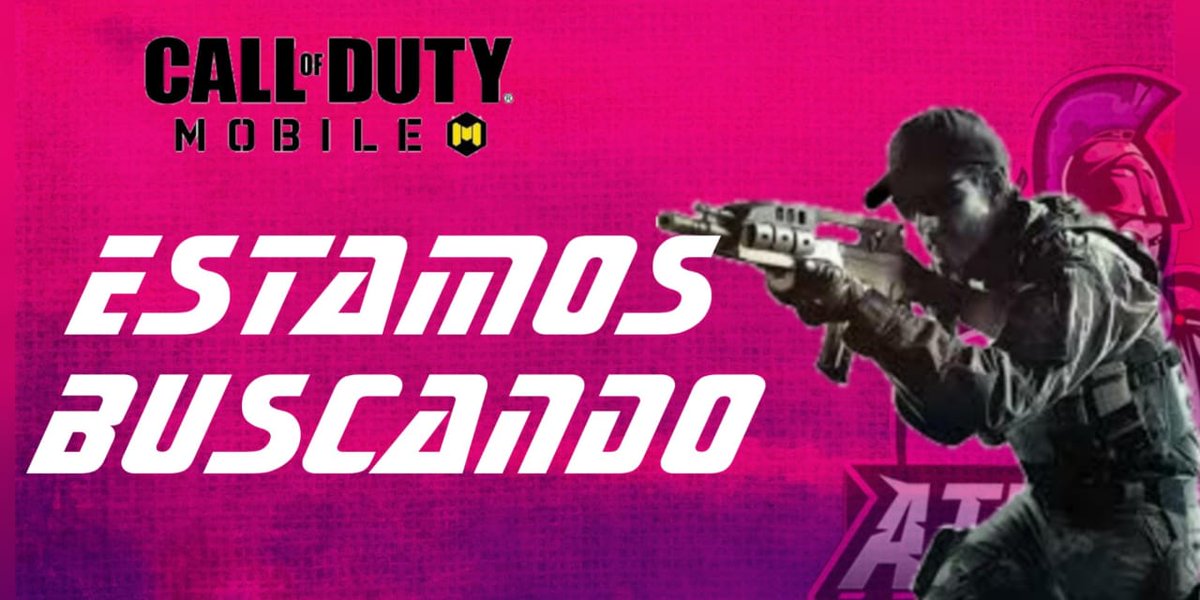 #CoDM| En Atenea Esports no nos queremos quedar atrás así que daremos un paso más al adentrarnos en CoDM por lo tanto buscamos:
Staff 
👔Manager
📖📊 Coach/analista
🧨Capitán 
 4 🦉Jugadores que cubran esto
Sniper
Support 
Keep zone 
Si estás interesado habla con @TheGanzo123