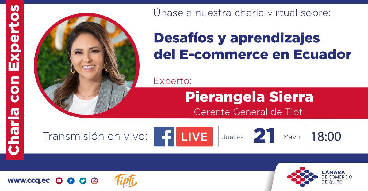 TiptiMarket's tweet image. Únete a la charla con nuestra CEO Pierangela Sierra este jueves 21 de mayo a las 18h00, donde compartirá desafíos, aprendizajes y su conocimiento sobre el E-commerce en Ecuador.

#GrlPwr #EmprenderEnEcuador #Tipti #womanpower #EmpresaEcuatoriana #PrimeroEcuador