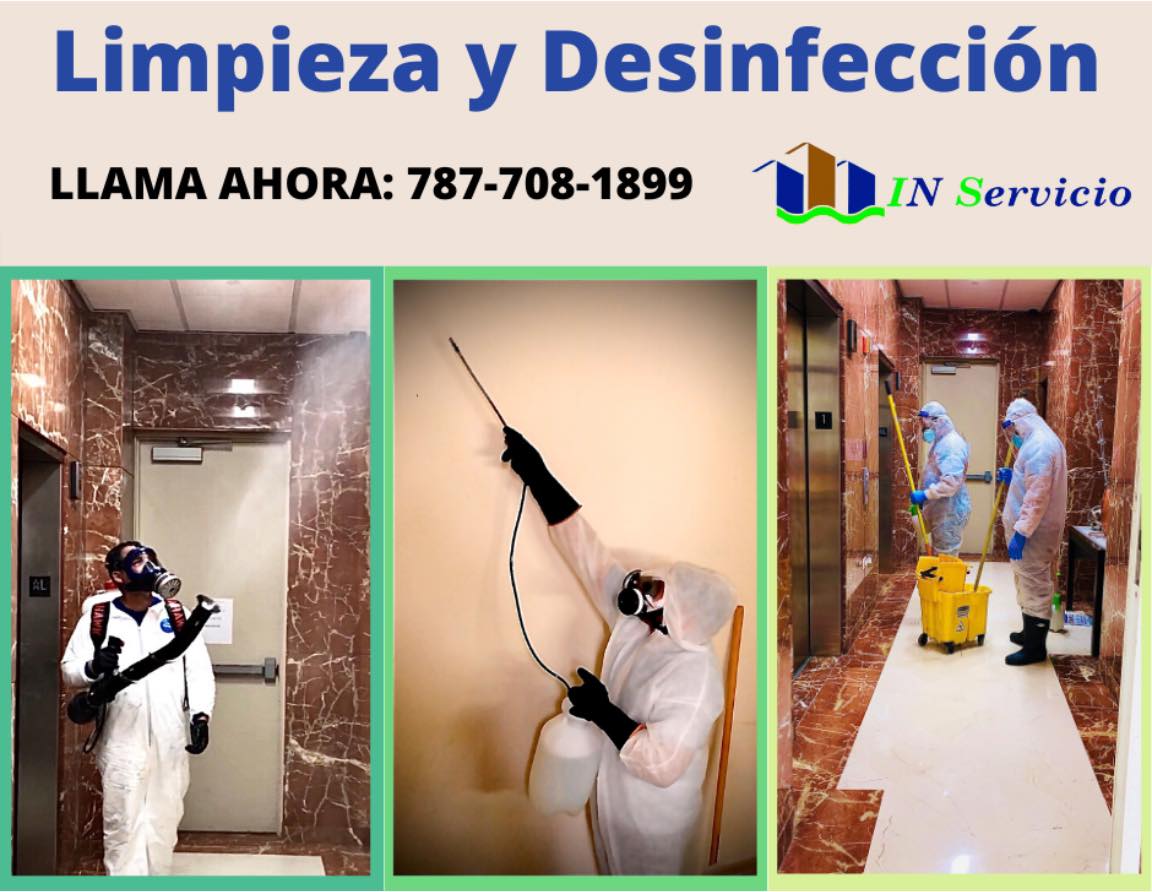 CUDPuertoRico's tweet photo. Nuestro socio IN Servicio, Inc. ofrece servicios de limpieza y desinfección. 🦠

📋 Trabajan en condominios, almacenes, oficinas, pequeños negocios, oficinas médicas, etc. 

☎️  Para cotización comunícate al 787-708-1899 o escribirles a info@inservicio.com. #Ad https://t.co/7rZhsOSZpu