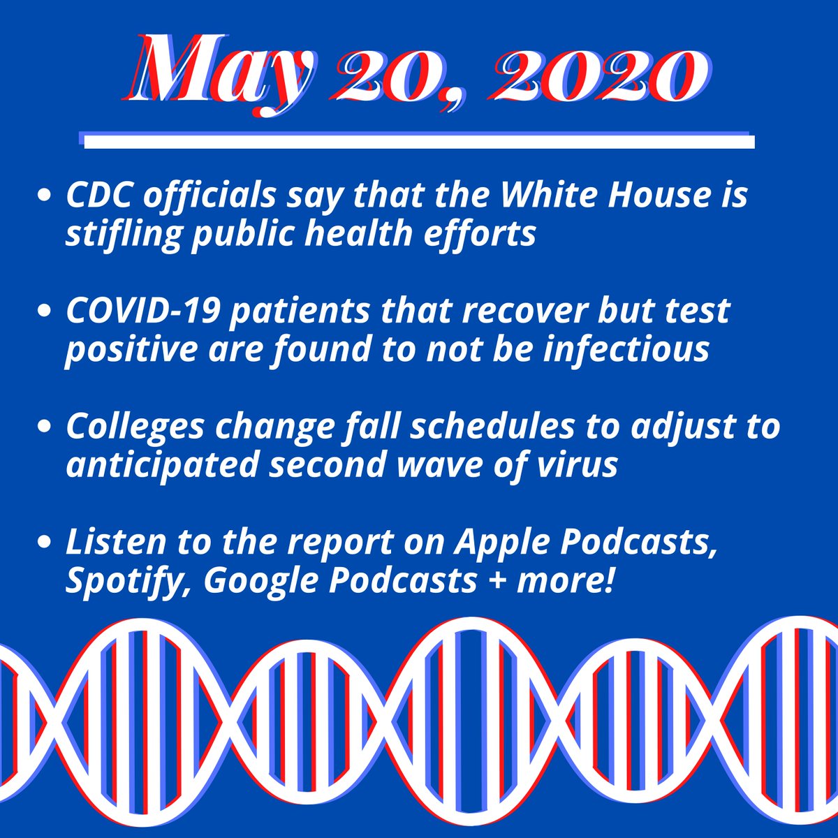 TheCOVIDReport's tweet photo. New episode soon! #coronavirus #COVID19 #podcast https://t.co/OaFNLXUAkG