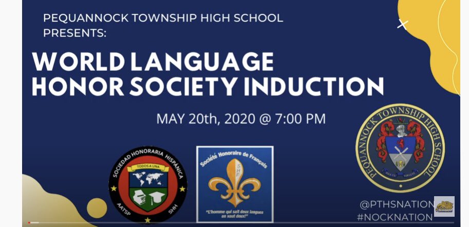 drrwinning's tweet photo. Congratulations PTHS
World Language Honors Society Inductees 💛💙
Go Panthers! 
#proudassistantsuperintendent 
@panthertownNJ 
#peqpantherpride 
@pthsnation 
@RichHayzler 
@beth_sheridan6 
@MichaelPortas https://t.co/32OZkwTy69