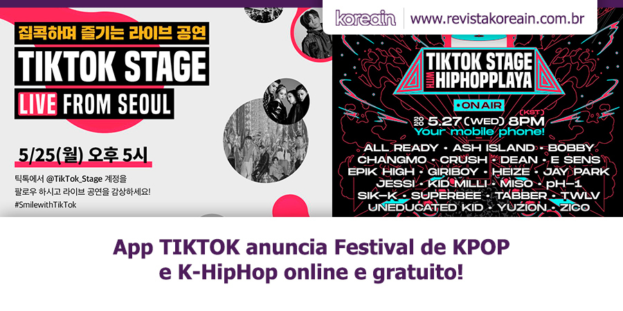 revistakoreain's tweet photo. Qual artista você vai querer ver? 🎧 O @tiktok_kr entrou para o time de lives e realizará um Festival Gratuito com inúmeros artistas da música coreana.⁣
⁣
MATÉRIA COMPLETA 📲 https://t.co/tucLStjsbs  https://t.co/1xrNfKqTHi