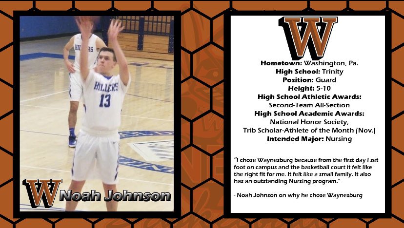 Next, Noah Johnson from Trinity High School - Welcome to #TheProgram Noah!