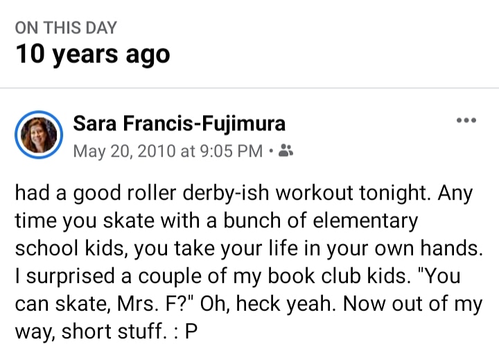 SaraFujimura's tweet photo. It's true. I came up with the idea for EVERY REASON WE SHOULDN'T while participating in my kids' elementary school's @SkatelandMesa fundraisers. I've always loved to roller skate and wish I could do rollerderby.
#BehindTheScenes #amwriting #ERWS #rollerderby #rollerskating https://t.co/MGkLPWzc0z