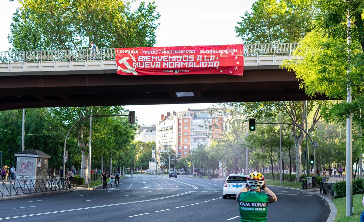 HogarSocial_'s tweet photo. Porque la Nueva Normalidad es censura, precariedad, miedo, globalización, ruina.
Porque Nueva Normalidad es una mordaza y los españoles un pueblo guerrero que se mantiene en pie ante un mundo en ruinas 💪🏼 https://t.co/TaPazpC6qj