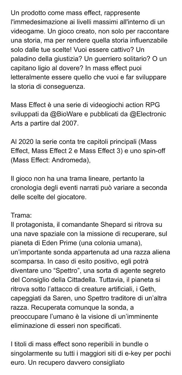 Nei nostri consigli non propensi ad immedesimarci in quello che vediamo e perchè no, giochiamo. 

#Videogames  #consiglio #quarantena #coronavirusitalia #COVID19 #iorestoacasa #ionerdoacasa