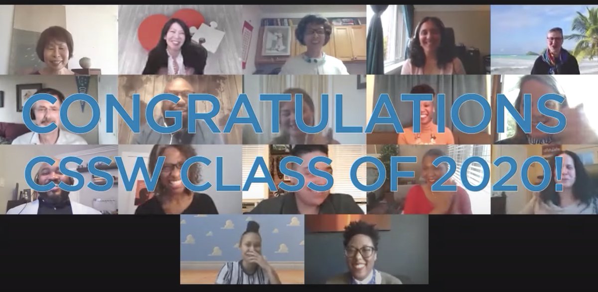 ColumbiaSSW's tweet photo. Faculty & Staff at #CSSW offer congratulations to the Class of 2020 #CSSW2020
https://t.co/vhoj7Z0lyh https://t.co/AZryVGN0V9