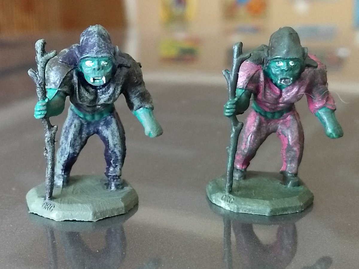 Madth333's tweet photo. Day 11 part 2:

And here's the second...

I call them, 

"The Elder Orcs"

#miniaturepainting #miniatures #Orcs #dndart #GoblinArmy https://t.co/euDKvHWqjZ