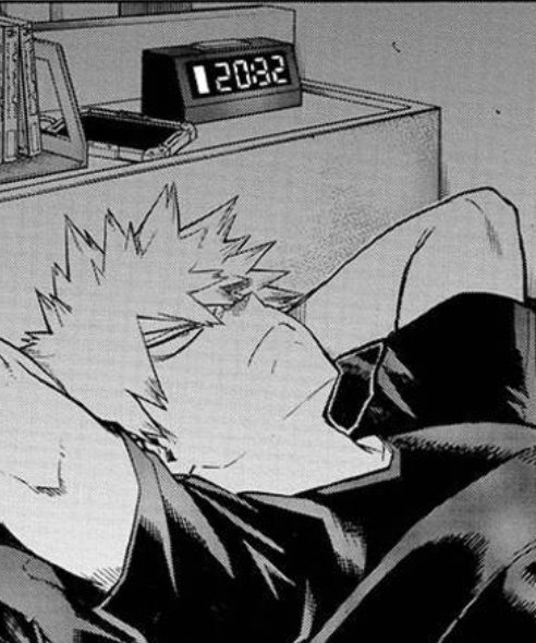 katsmuki's tweet image. Every few months, I laugh at the fact that Bakugou goes to bed at 8 for serotonin purposes