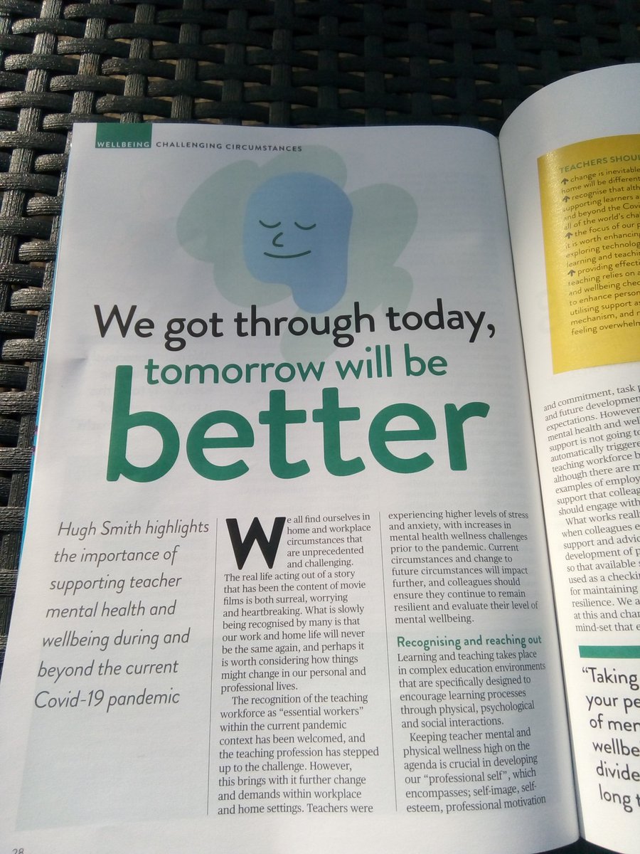 edvjcannon_1's tweet photo. @gtcs magazine arrived in today's post. #wellbeingfocus Excellent articles on health and wellbeing. 

#MentalHealthAwarenessWeek https://t.co/r9h7MoqBkK